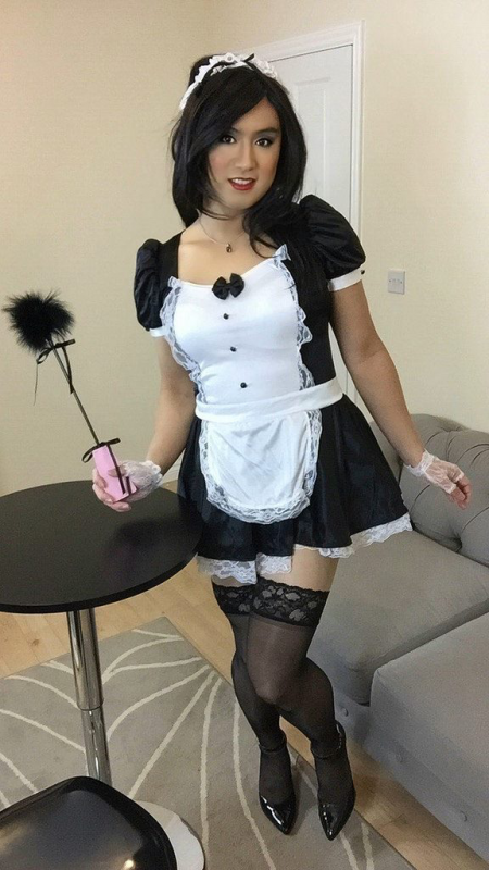 Asian maid sissy curly