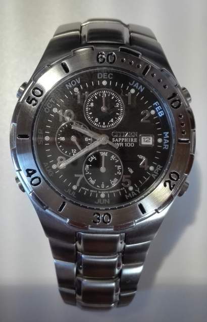 Citizen 6870-H11216 Titanium Alarm Chronograph