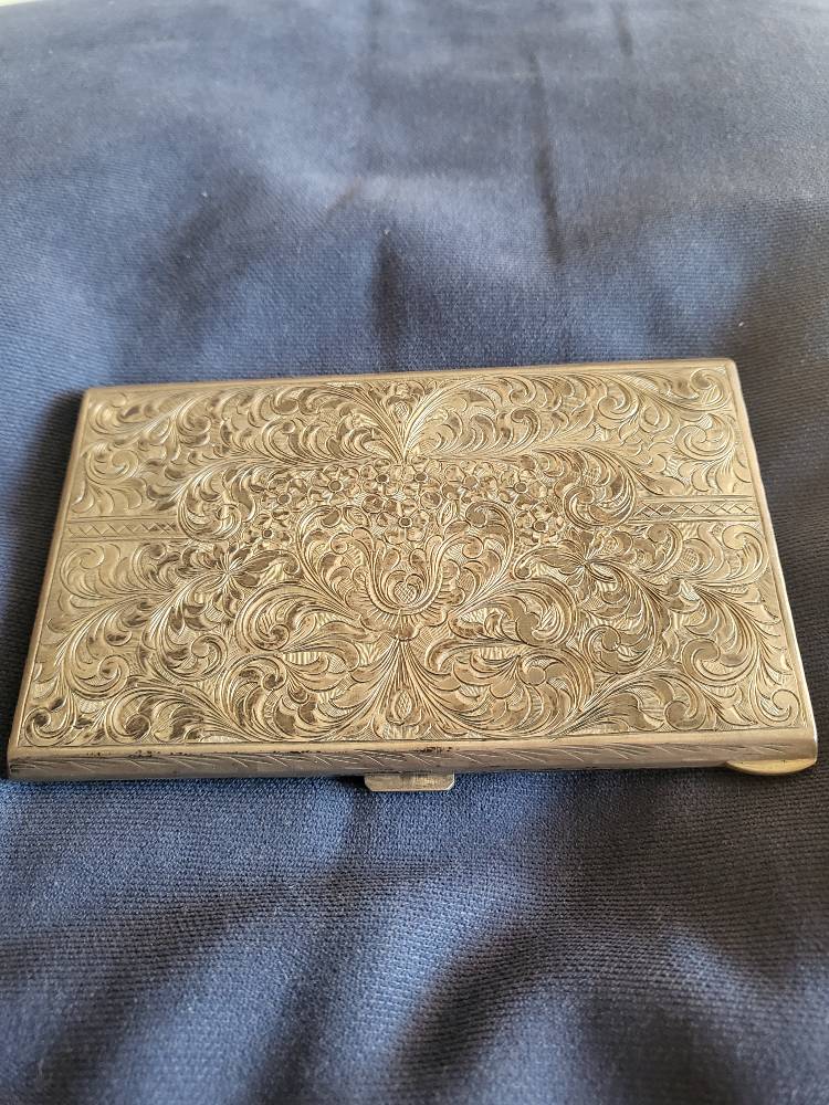 Portasigaretti In Argento 800 - Cigarette Box - Vintage Silver Cigarette Cigarette Case 800 Silver Portasigaretti In Argento 800 - Cigarette Box - Vintage Silver Cigarette Cigarette Case 800 Silver