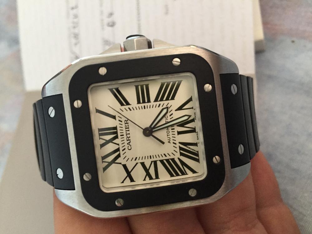 Vendo Cartier santos 100 xl rubber ref 2656