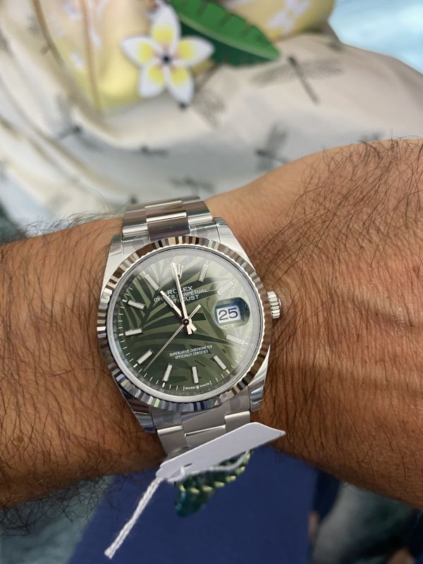 datejust 36 green