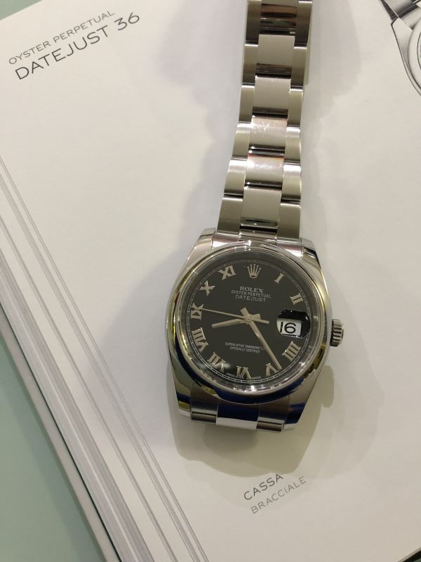 Vendo Rolex Datejust 116200 perfetto dial nero con numeri romani