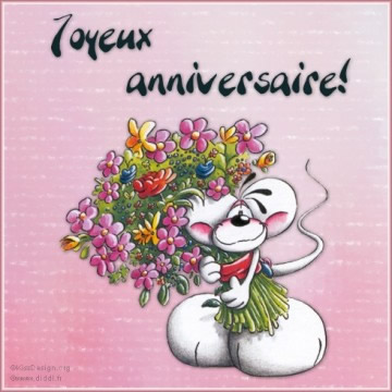 Bon Anniversaire Rose Ecarlate
