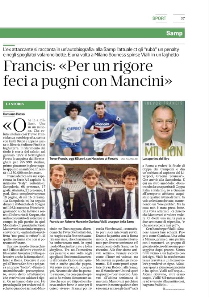 Gazzetta Dello Sport 29 Juillet 1982 - Trevor Francis, Barry Sheene, Mort Smirnov - Original