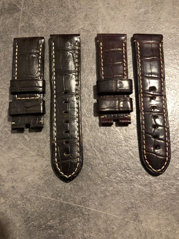 Original Panerai Caoutchouc Black Strap 22/20mm BA-Cinturino Caucci&ugrave;