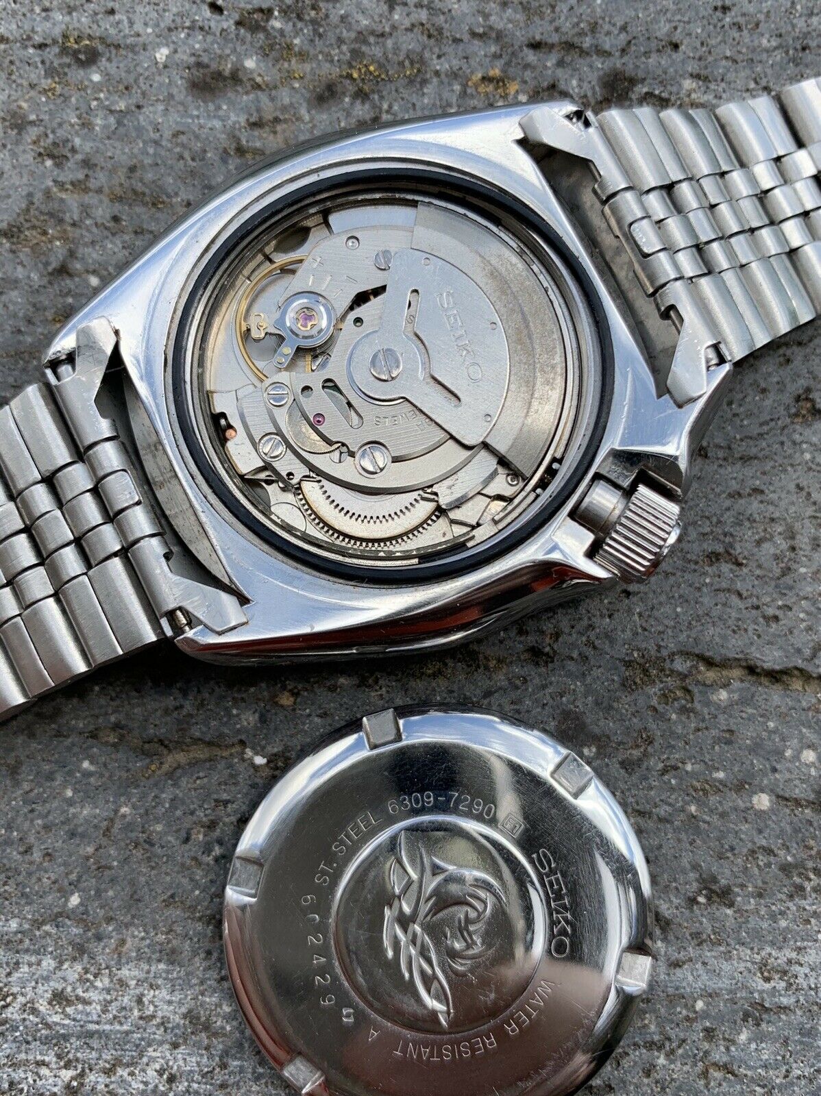 OROLOGIO VINTAGE SEIKO ALBA AKA V657-6030 Quadrante Arancione Quarzo