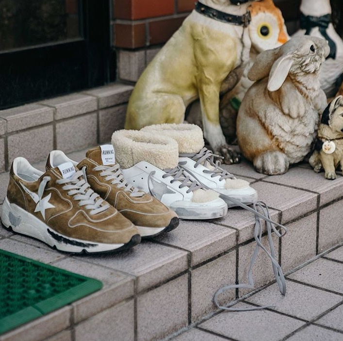 golden goose cow hide