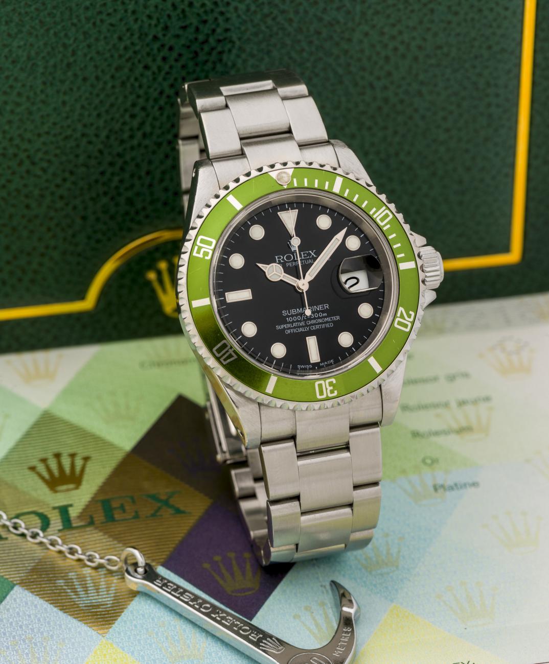 Rolex 16610LV seriale Y per Basel in asta da Antiquorum