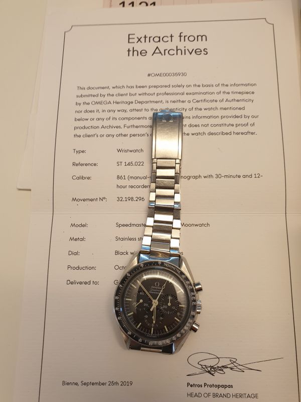 Omega Speedmaster 145.022 69 ST Scritte Dritte : valutazione per acquisto