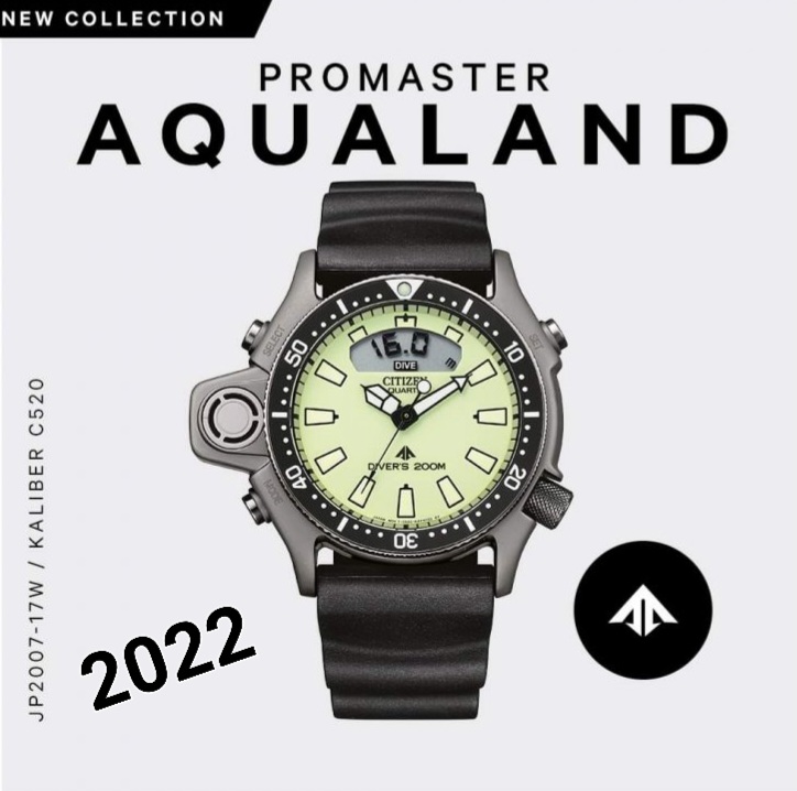 CITIZEN PROMASTER AQUALAND FULL-LUME JP2007-17W Novità 2022 [NUOVO ARRIVO]  💯