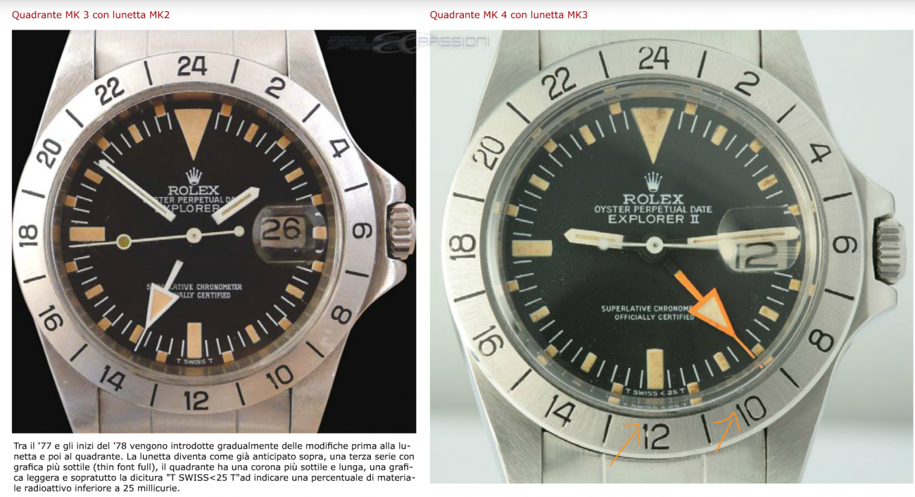 Info ghiere Rolex 1655 Freccione