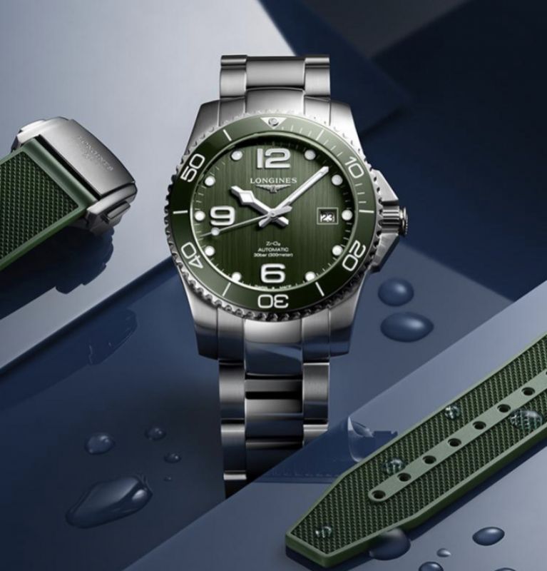 Longines HydroConquest dial verde