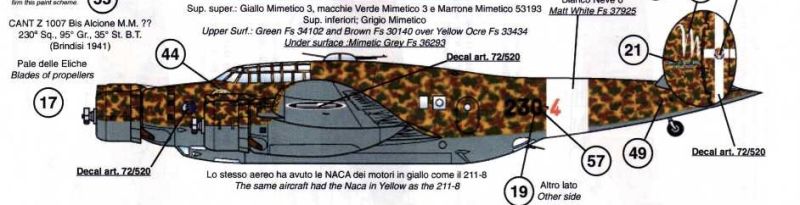 Modellino Aereo Diecast CANT Z.1007 Bis Alcione – Scala 1/144 – Leo Models - 4