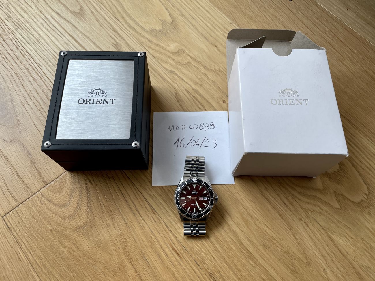 Vendo Orient Kamasu con bracciale Jubilee Strapcode