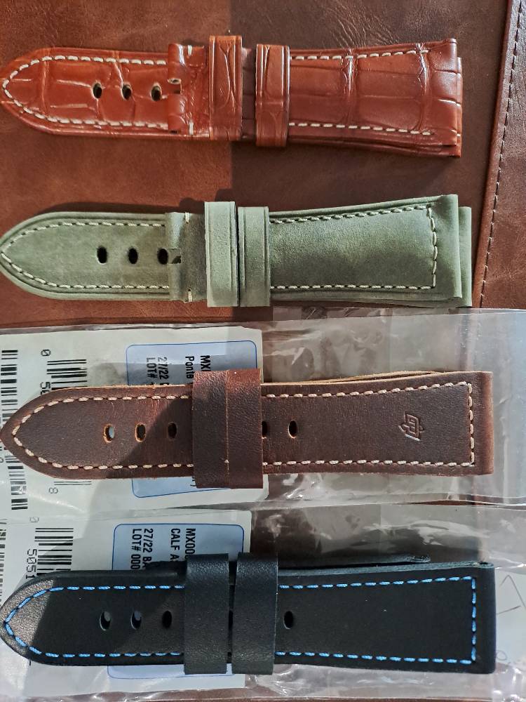 Cinturino Orologio In Pelle Nera Con Fibra Di Carbonio – 24mm, Adatto Per Panerai Luminor