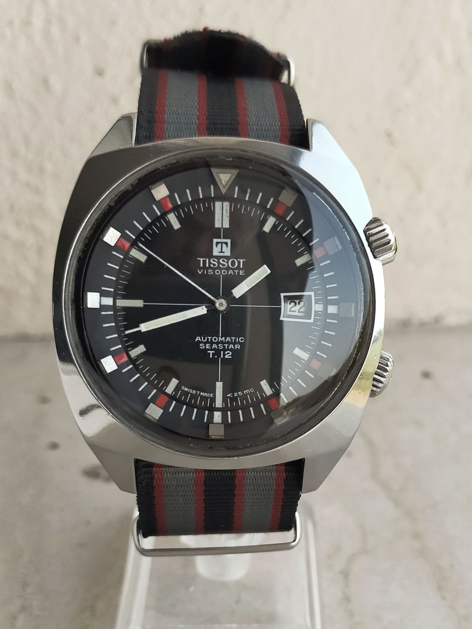 OROLOGIO DA UOMO Automatico Vintage Tissot Visodate Seastar T.12