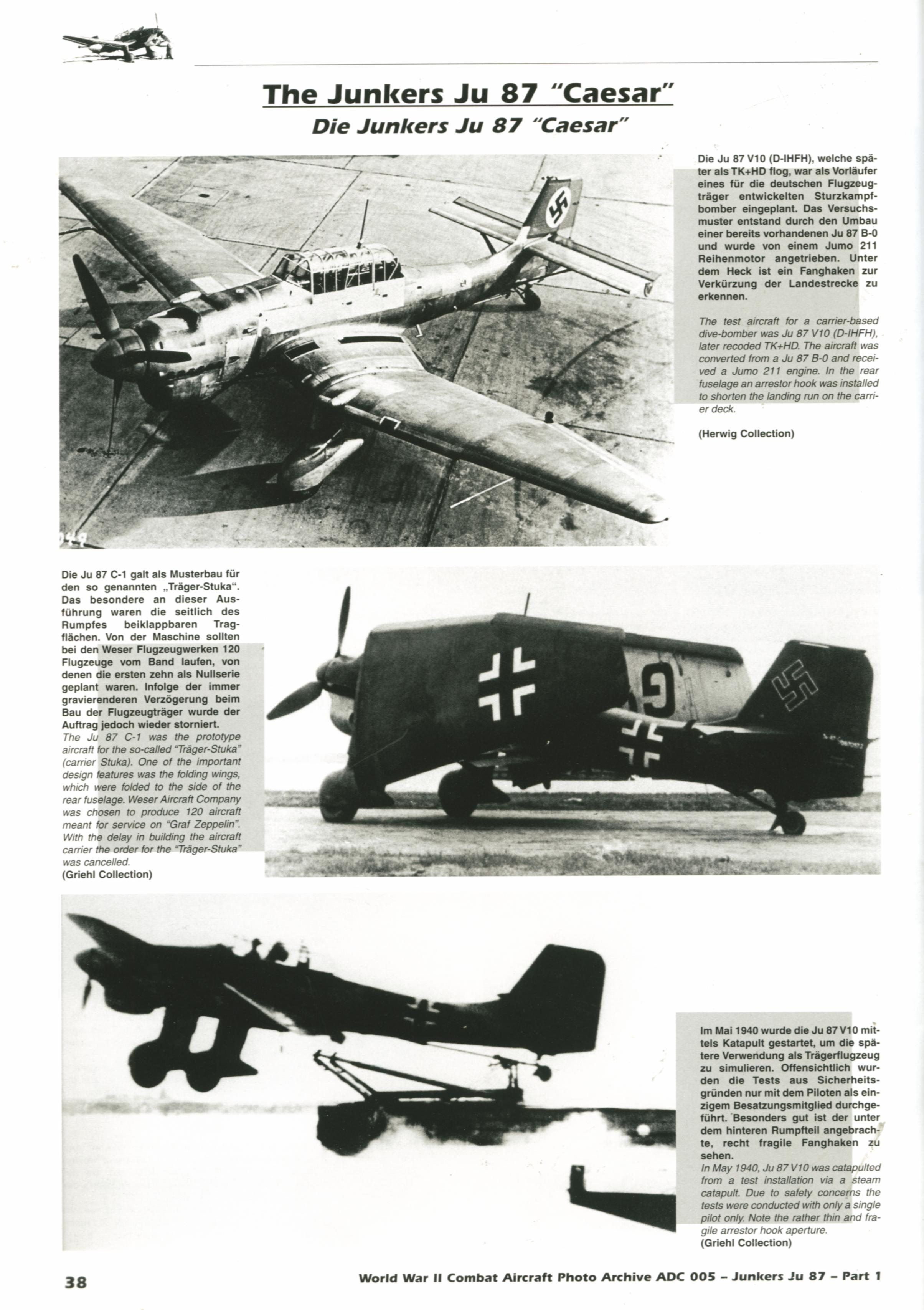 Ju92 Rig Ju 87 imbarcato