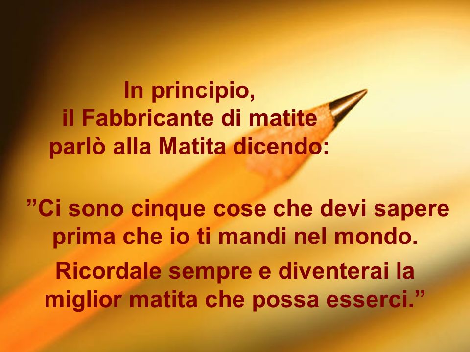 La Parabola della Matita