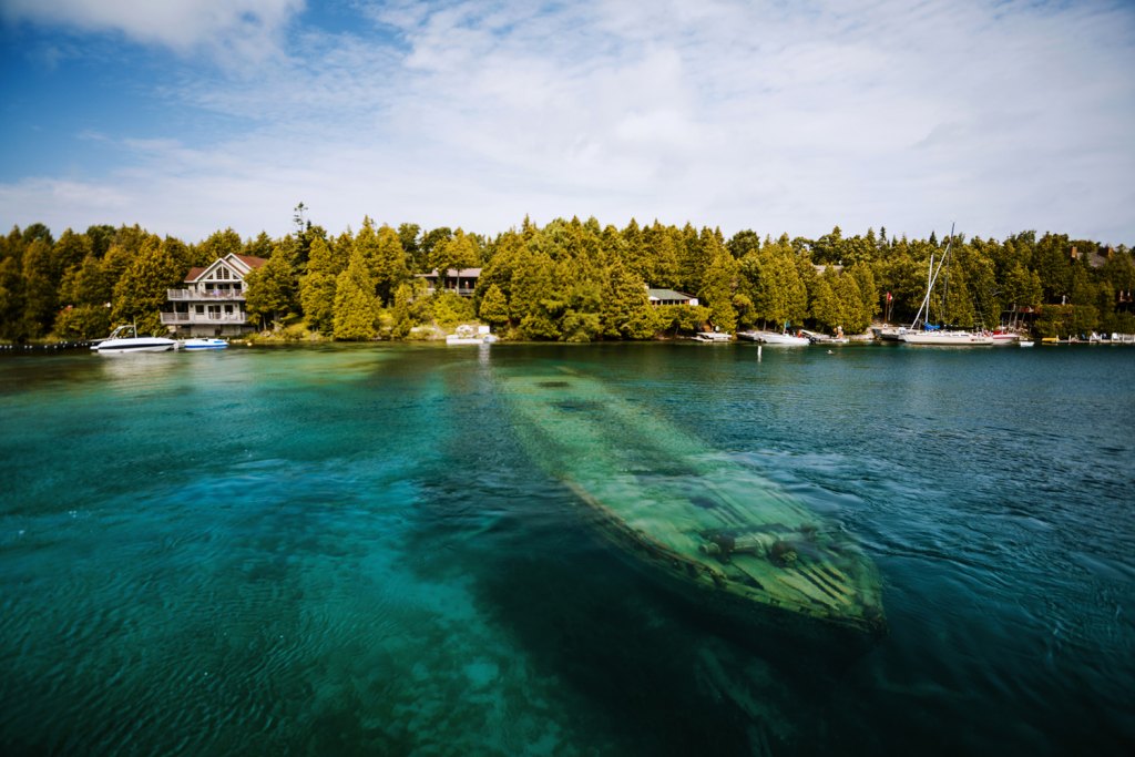 Canada Il Lago Huron famoso per i naufragi, paradiso dei sommozzatori Canada Il Lago Huron famoso per i naufragi, paradiso dei sommozzatori