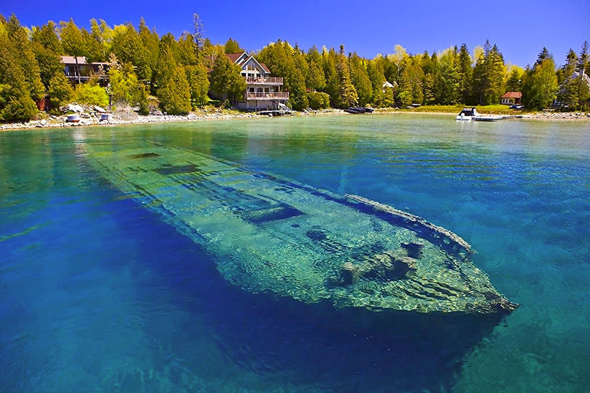 Canada Il Lago Huron famoso per i naufragi, paradiso dei sommozzatori Canada Il Lago Huron famoso per i naufragi, paradiso dei sommozzatori
