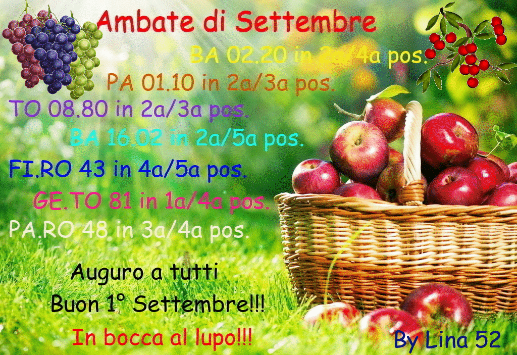 AMBATE DI SETTEMBRE 2022
