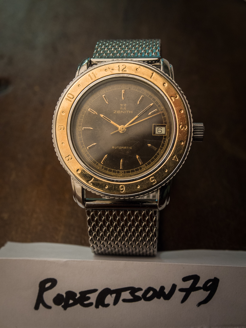 VENDUTO] Vendo Zenith sport acciaio oro rosa 14 kt - quadrante gilt  tropical brown ref 38.0050.462