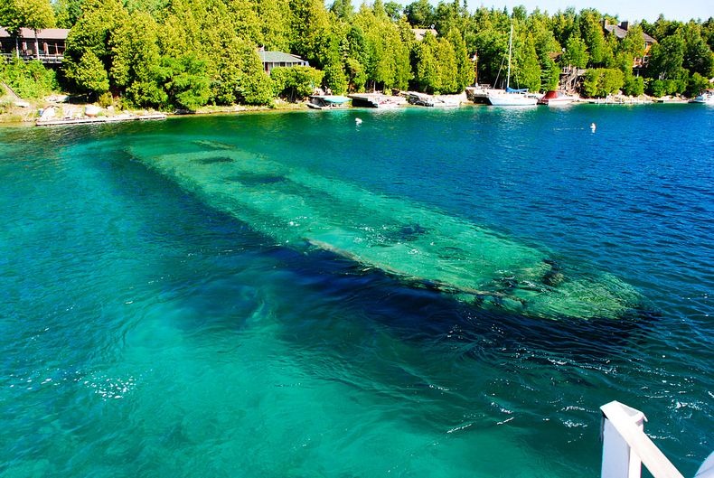 Canada Il Lago Huron famoso per i naufragi, paradiso dei sommozzatori Canada Il Lago Huron famoso per i naufragi, paradiso dei sommozzatori