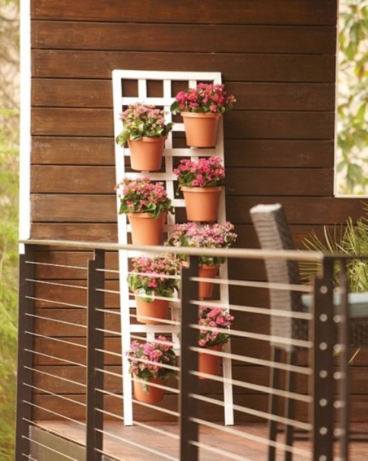 Larte della creatività : tantissime idee su come arredare il vostro ... Pallet porta fiori