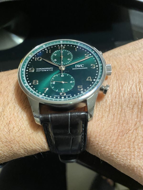 Iwc portoghese green dial new entry
