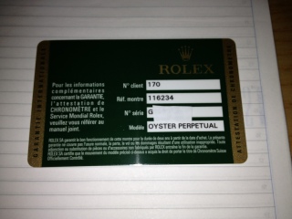 Info garanzia card Rolex - pagina 2