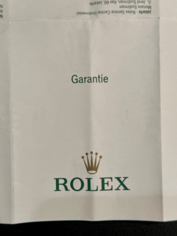 Garanzia rolex persa store